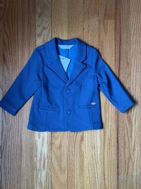 Mayoral Royal Blue Textured Infants Blazer